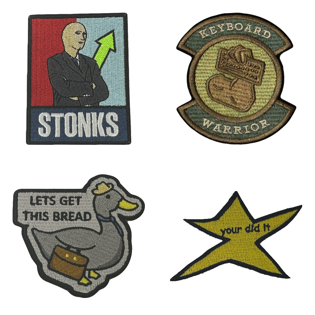 Work and money morale patches