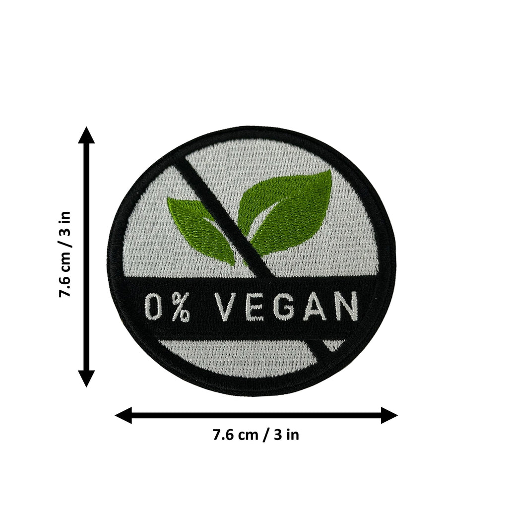 0% Vegan morale patch measurements
