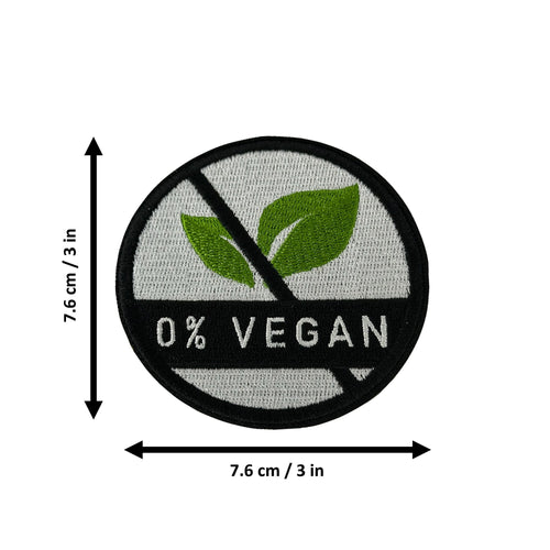 0% Vegan morale patch measurements