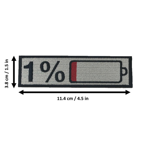 1% Battery morale patch dimensions