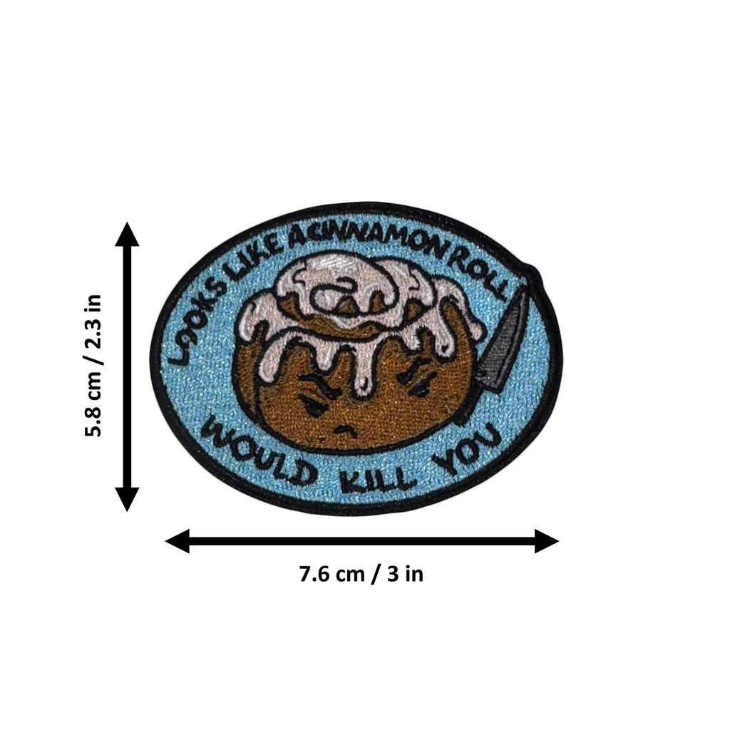 Looks Like A Cinnamon Roll morale patch measurements