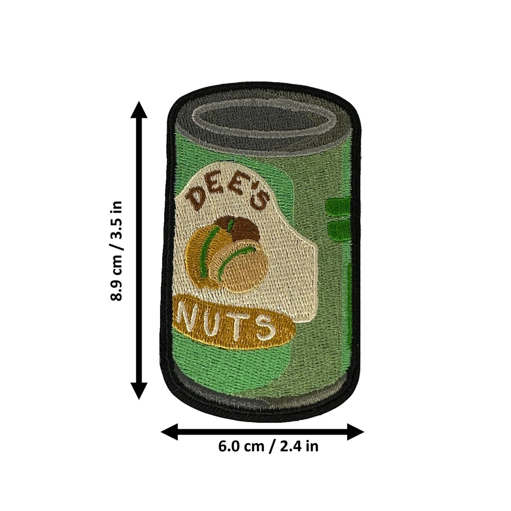 Dee's Nuts morale patch measurements