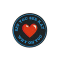 Eff You See Kay morale patch, embroidered, hook and loop backing