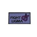 Fight Ligma morale patch, embroidered, hook and loop backing