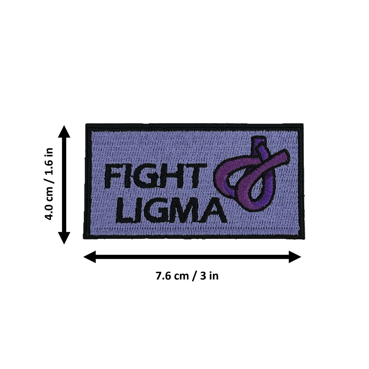 Fight Ligma morale patch dimensions