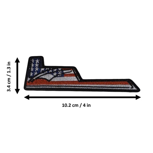 B-2 Spirit American Flag morale patch measurements