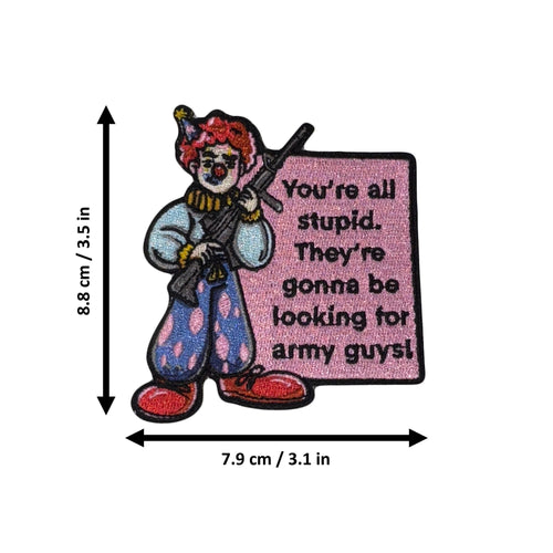 Clown morale patch measurements