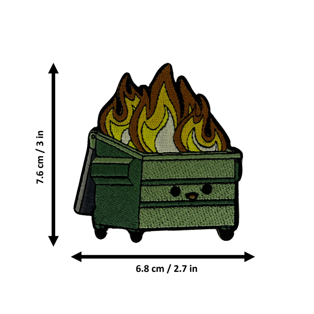 Dumpster Fire morale patch measurements