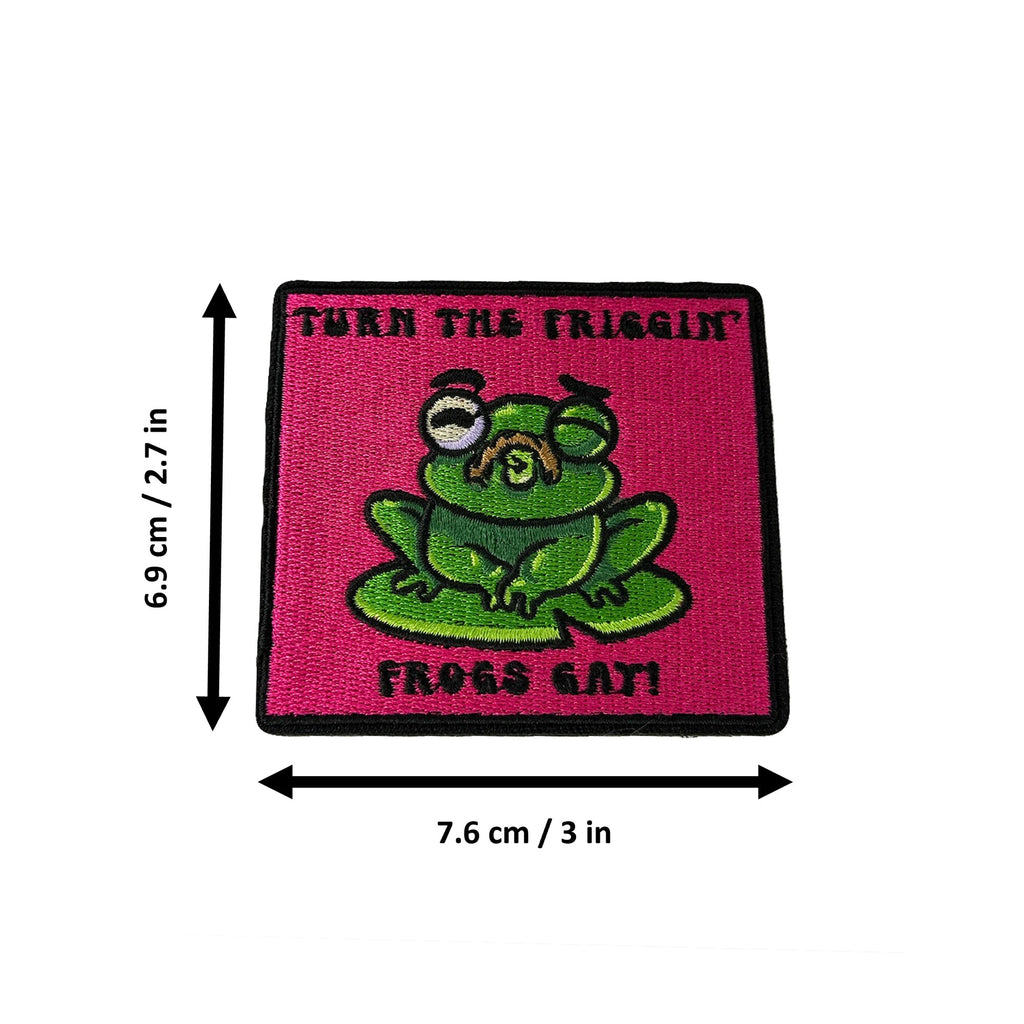 Turn The Frogs morale patch measurements