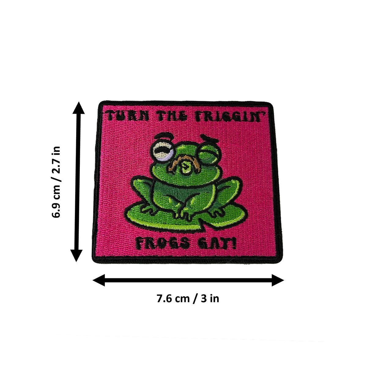 Turn The Frogs morale patch measurements