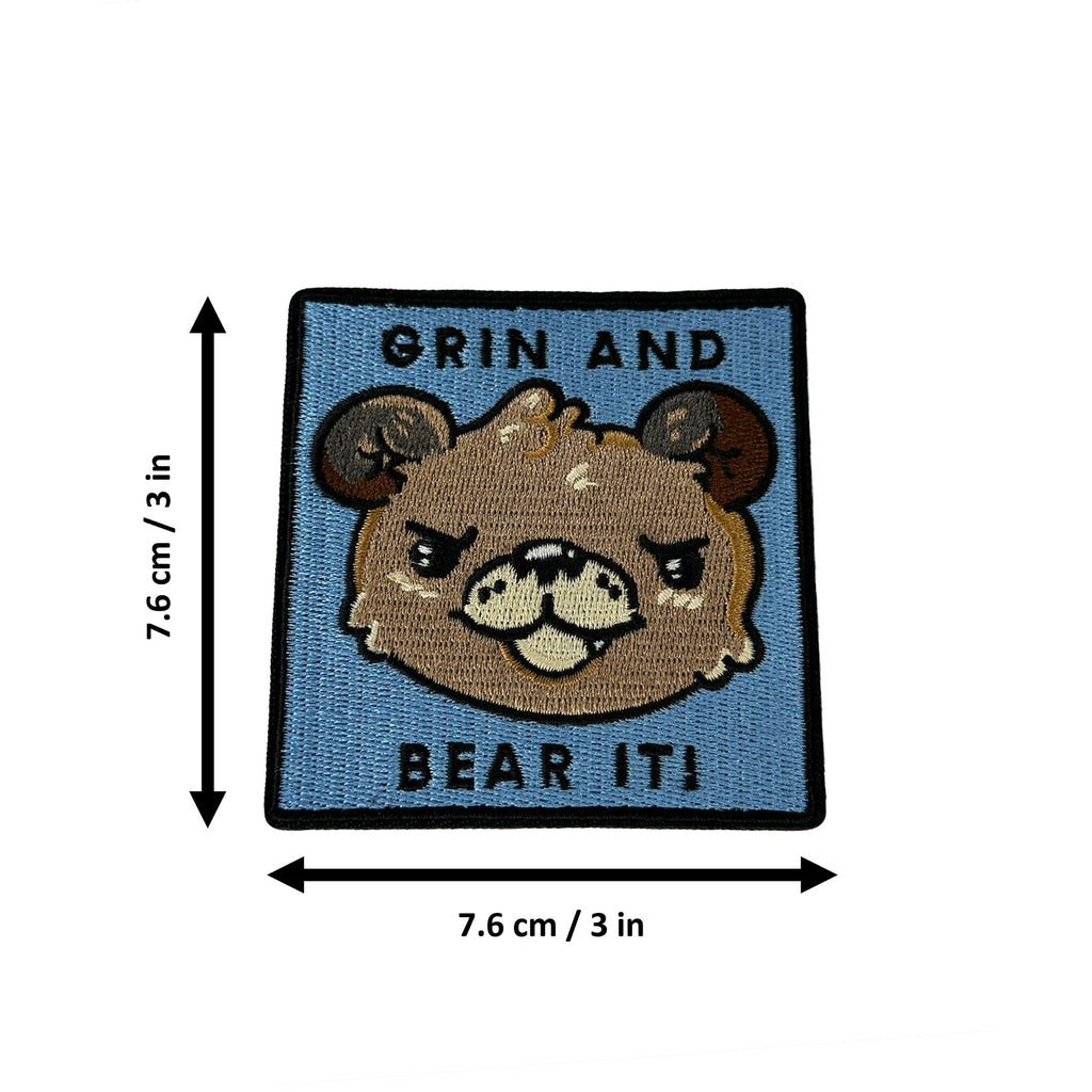 Grin and Bear It morale patch measurements
