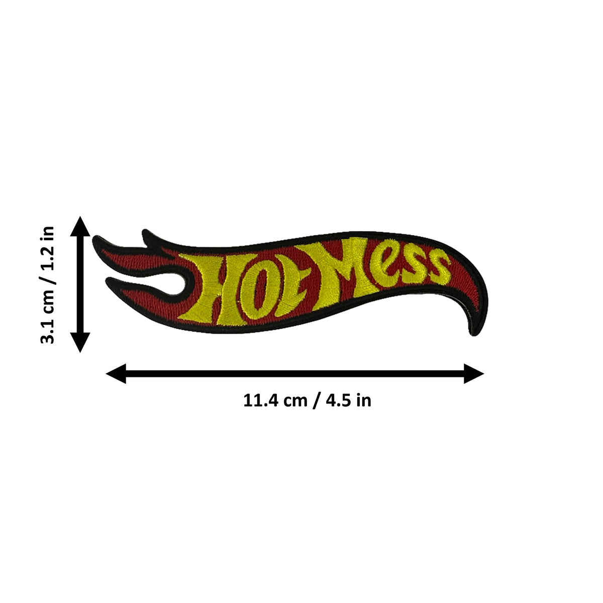 Hot Mess morale patch measurements
