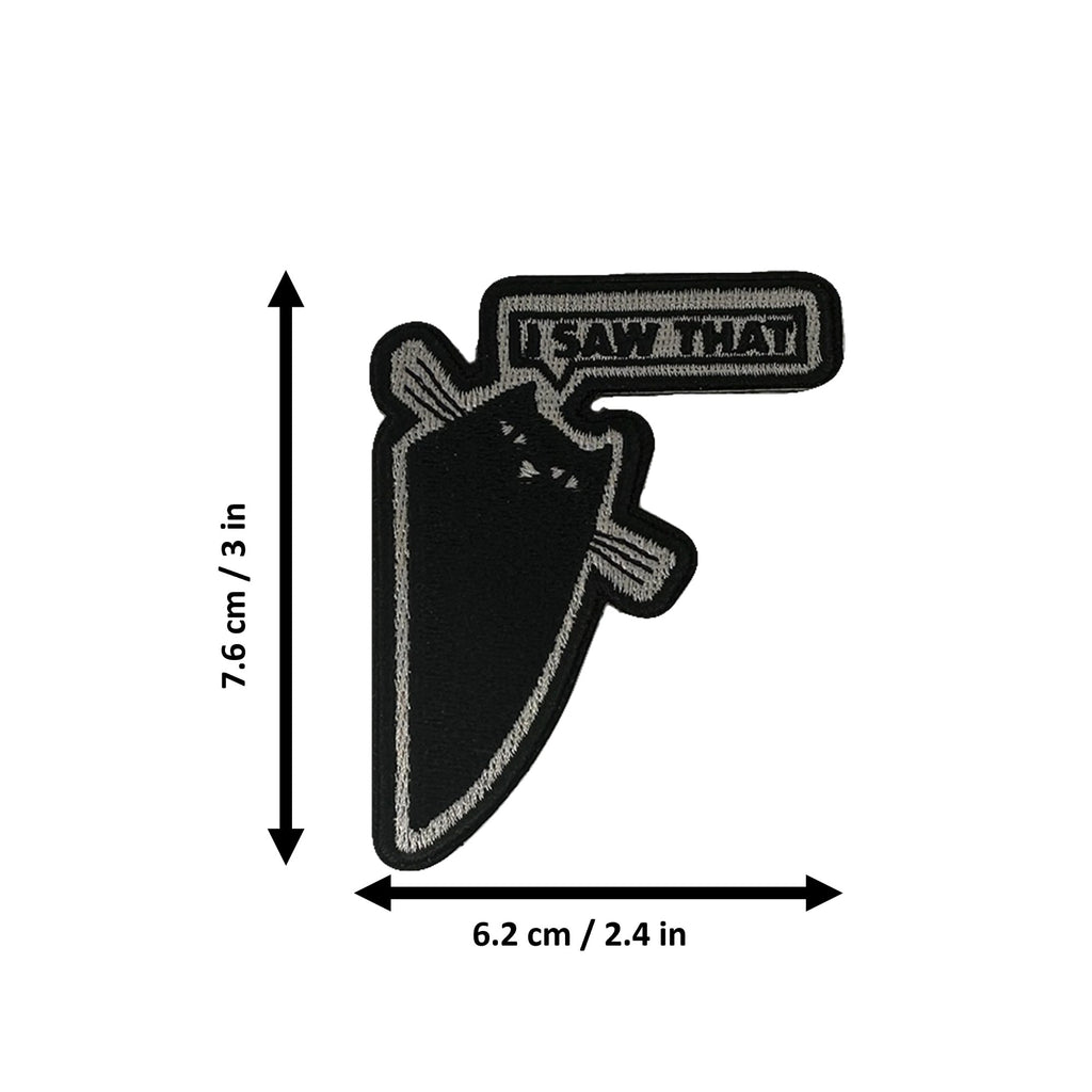 I Saw That Cat morale patch measurements