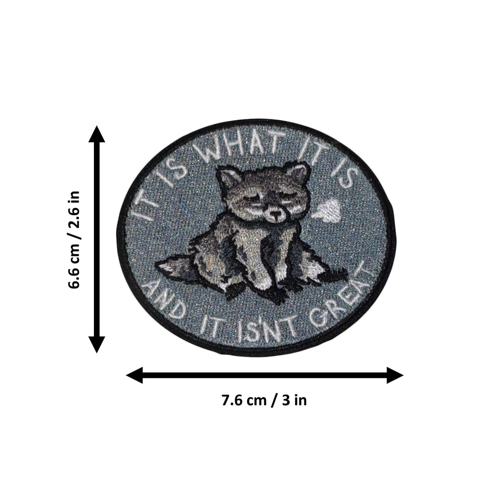 It Is What It Is morale patch measurements