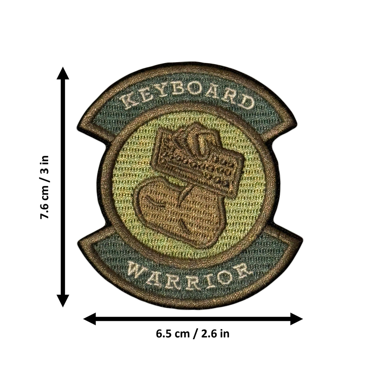 Keyboard Warrior morale patch measurements