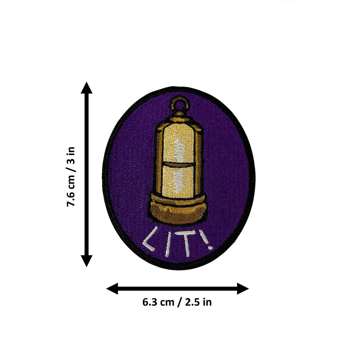 Lit morale patch measurements