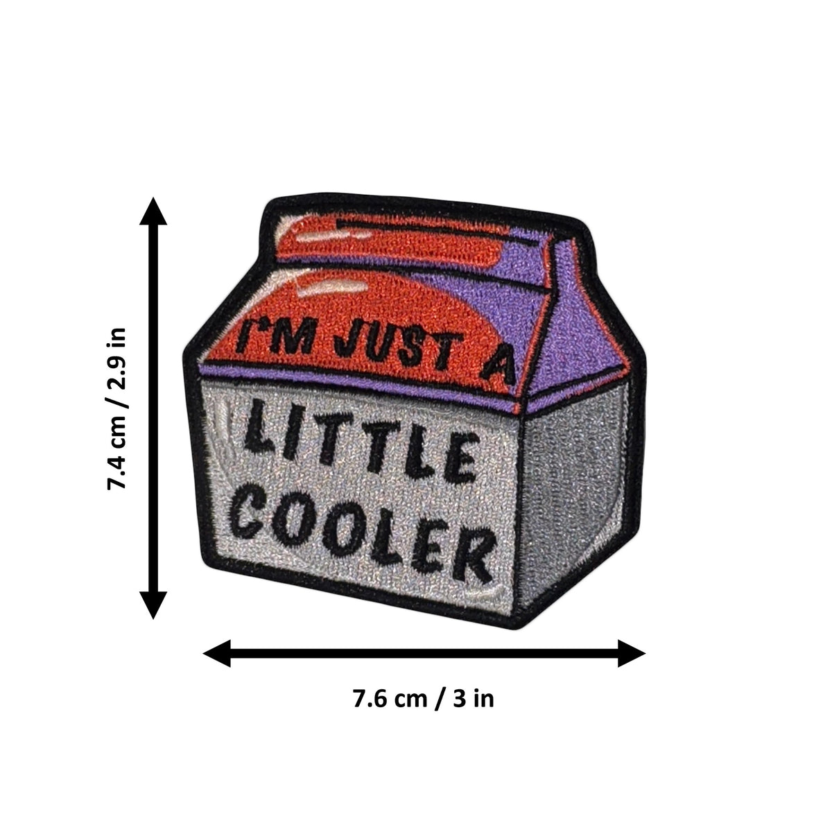 I'm Just A Little Cooler morale patch measurements