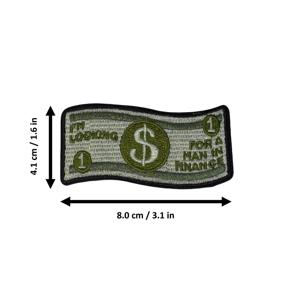 Looking For A Guy In Finance morale patch measurements