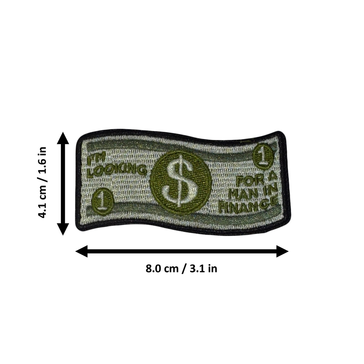 Looking For A Guy In Finance morale patch measurements