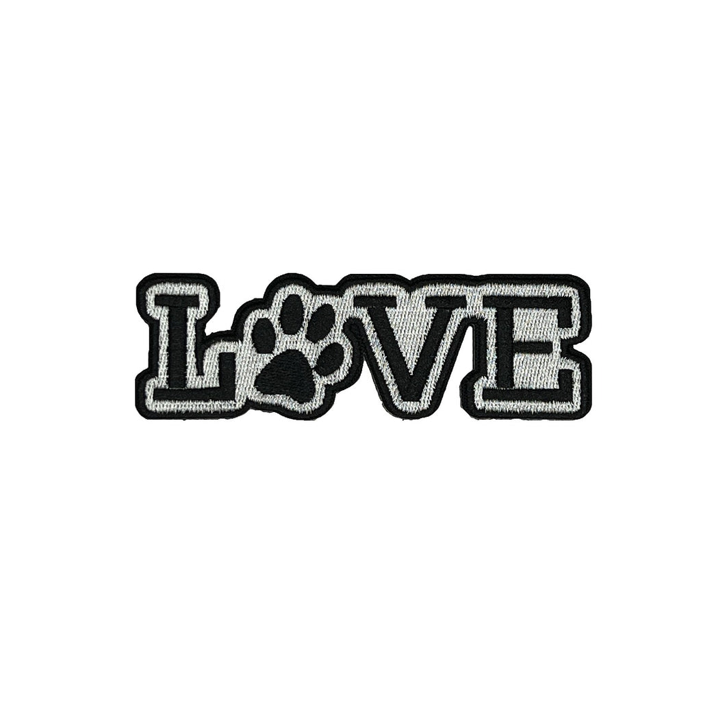 Love morale patch, embroidered, hook and loop backing
