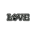 Love morale patch, embroidered, hook and loop backing