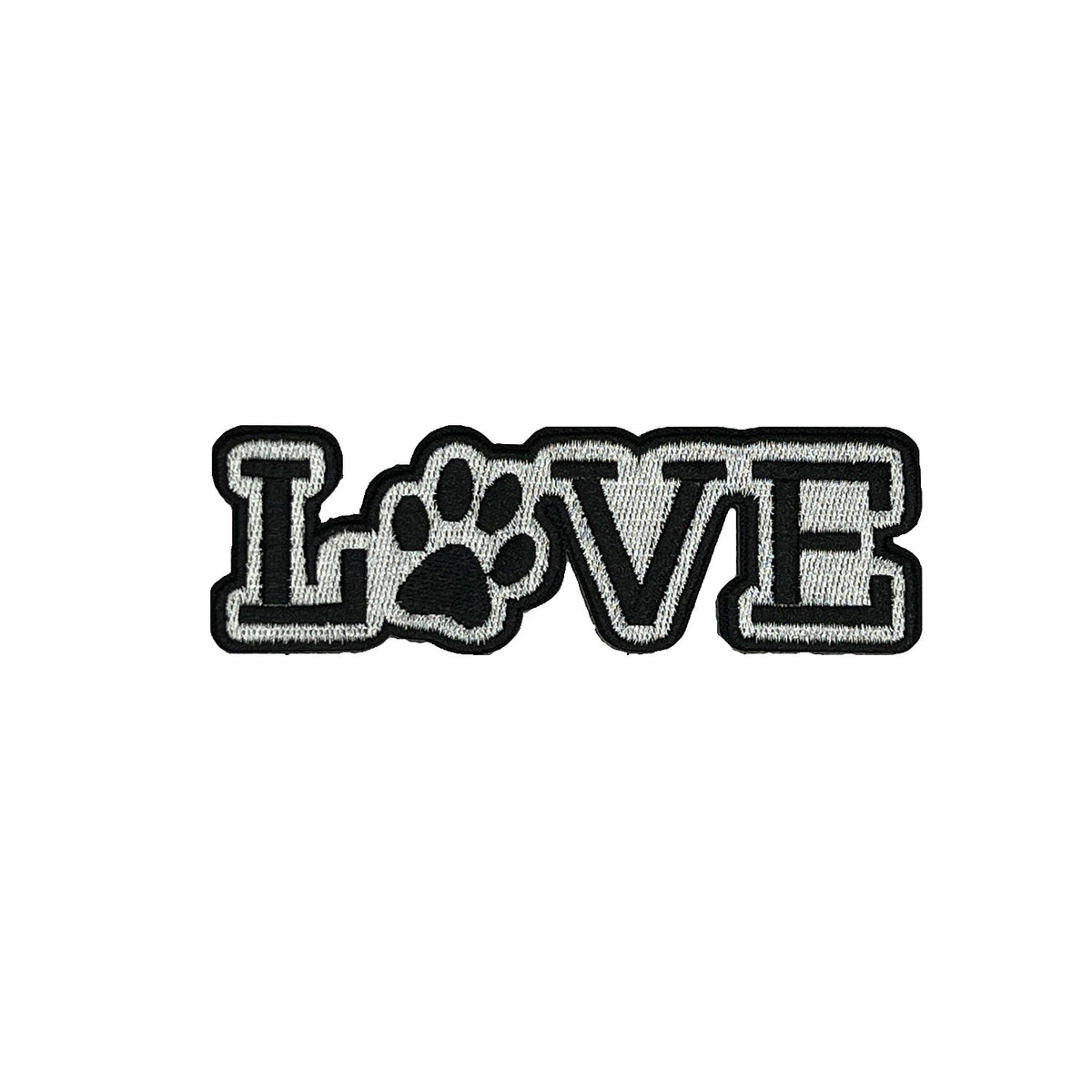 Love morale patch, embroidered, hook and loop backing