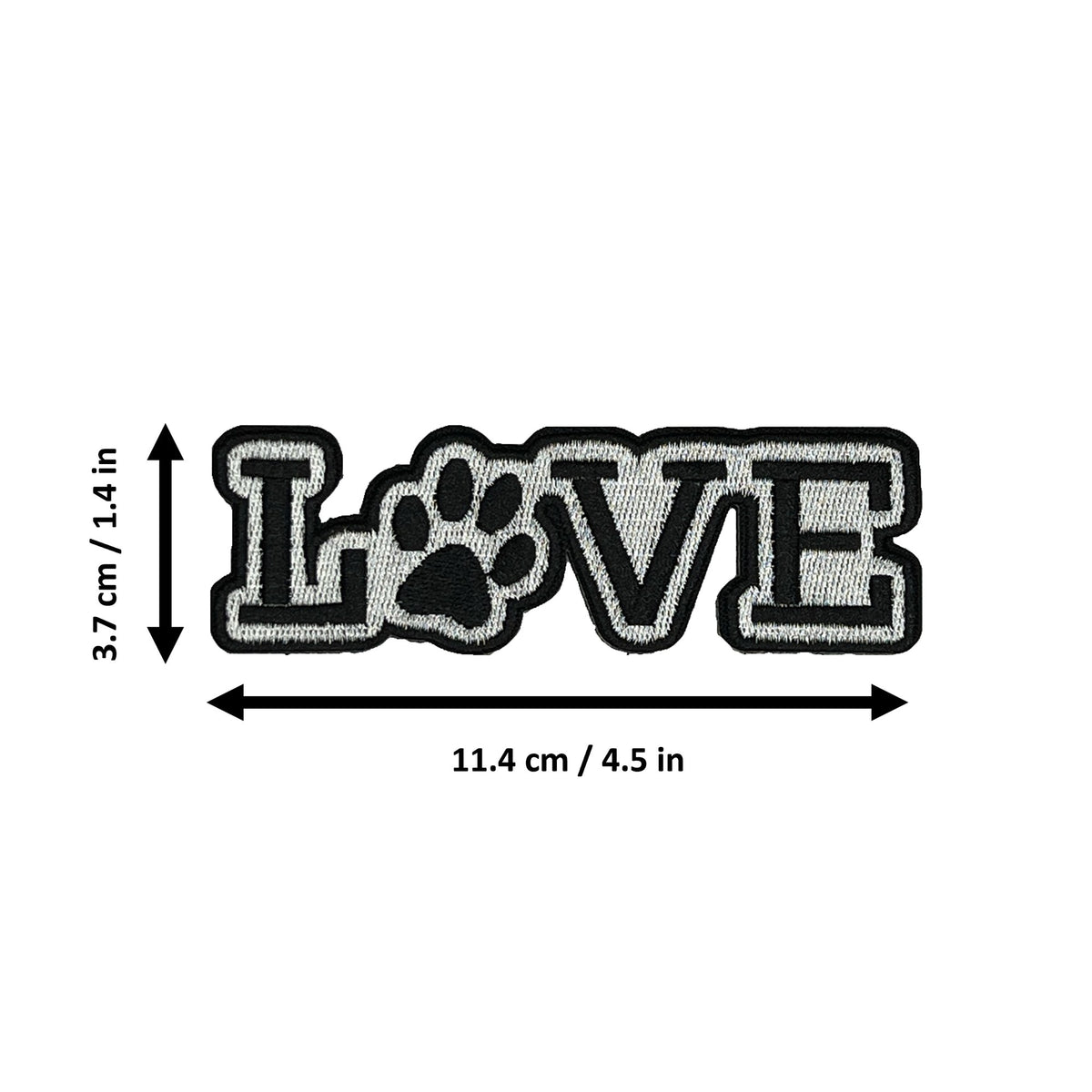 Love morale patch dimensions