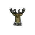 Oh Deer morale patch, embroidered, hook and loop backing