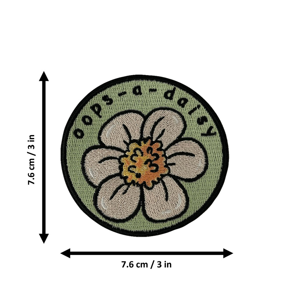 Oops-A-Daisy morale patch measurements