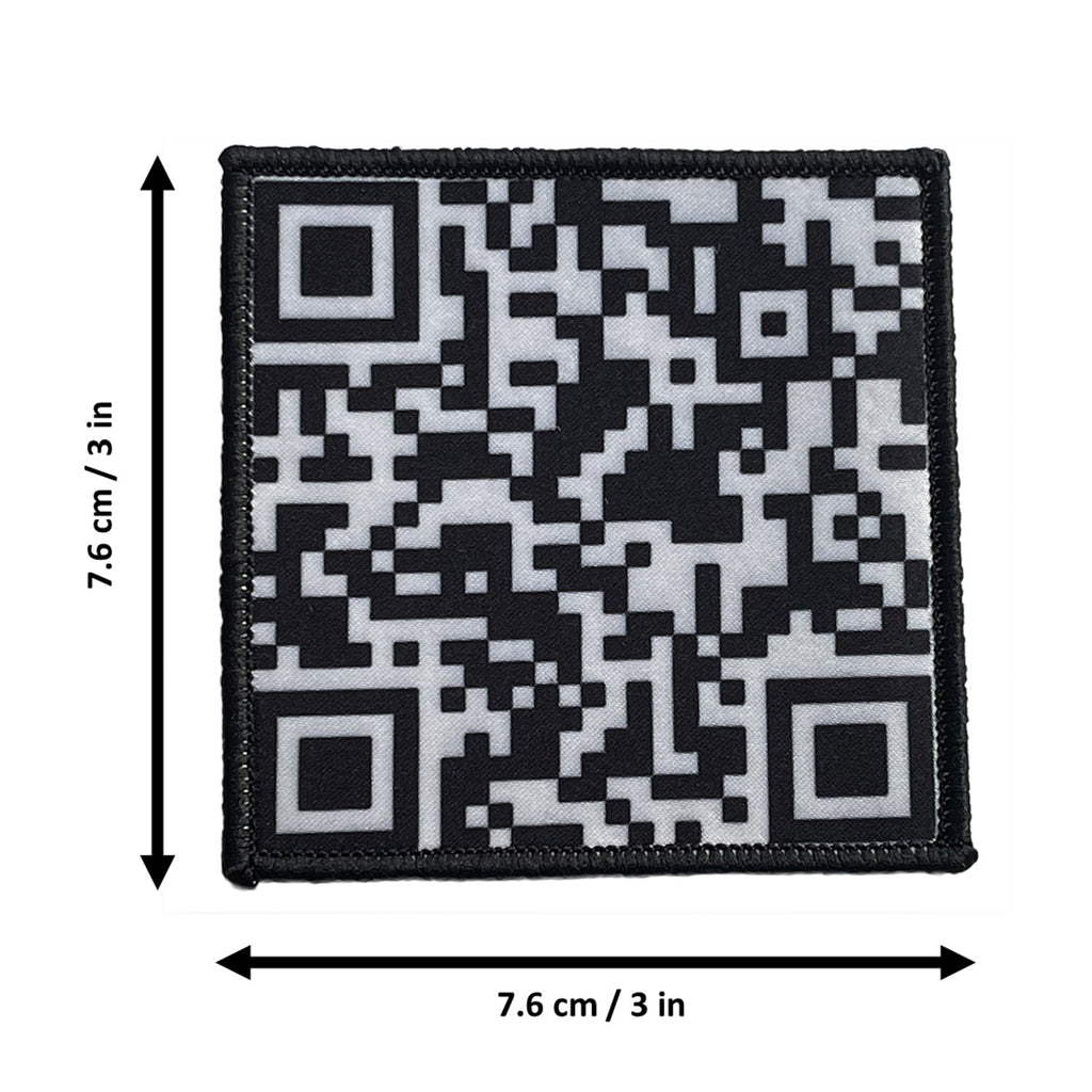 QR Code morale patch measurements