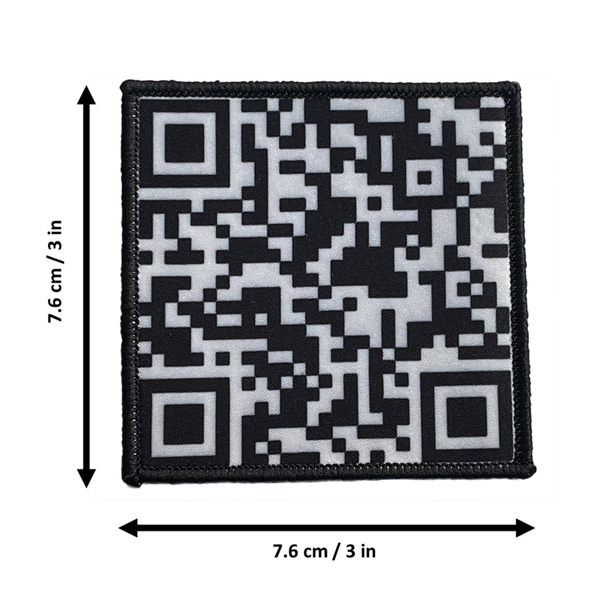 QR Code morale patch measurements