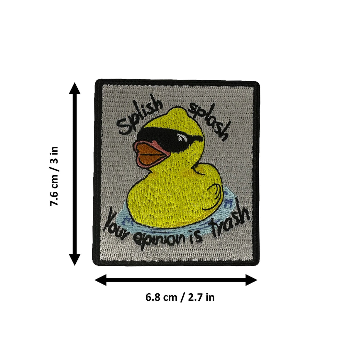 Your Opinion Is Trash morale patch measurements