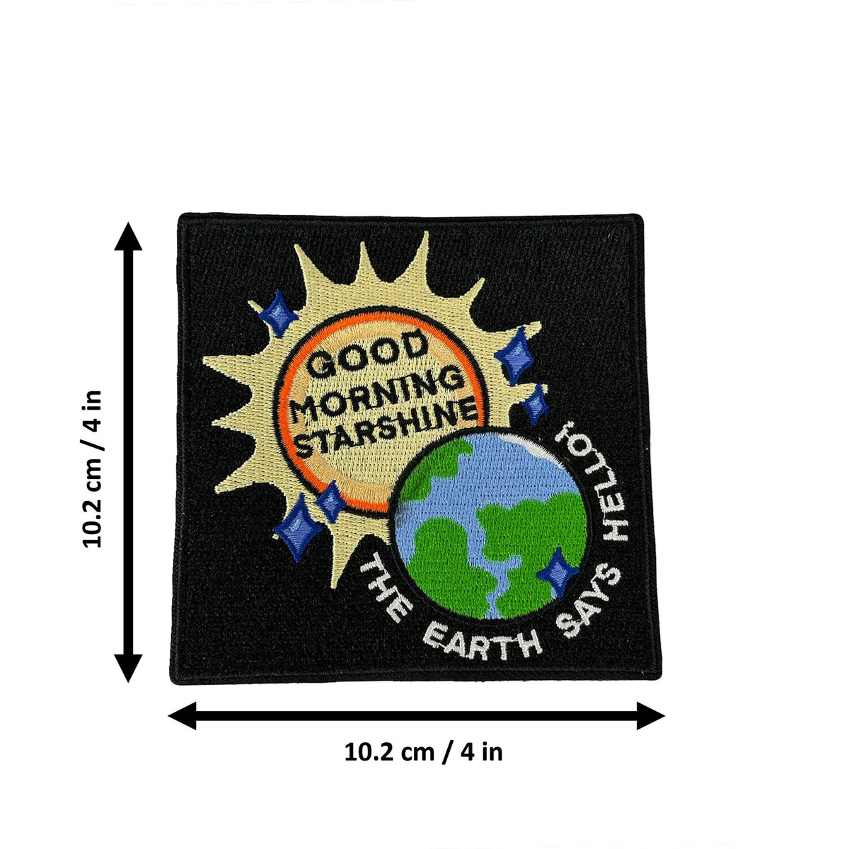 Good Morning Starshine morale patch measurements