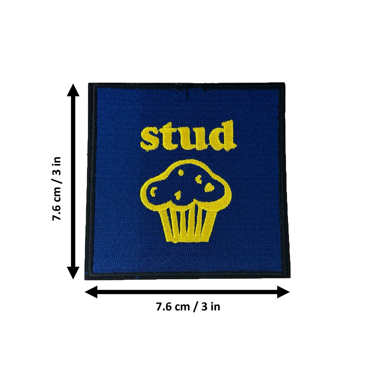 Stud Muffin morale patch measurements