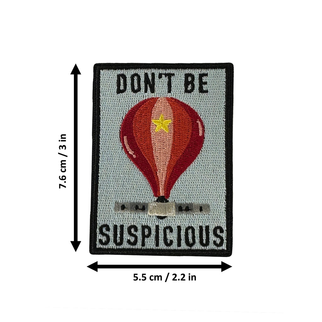 Don't Be Suspicious morale patch measurements