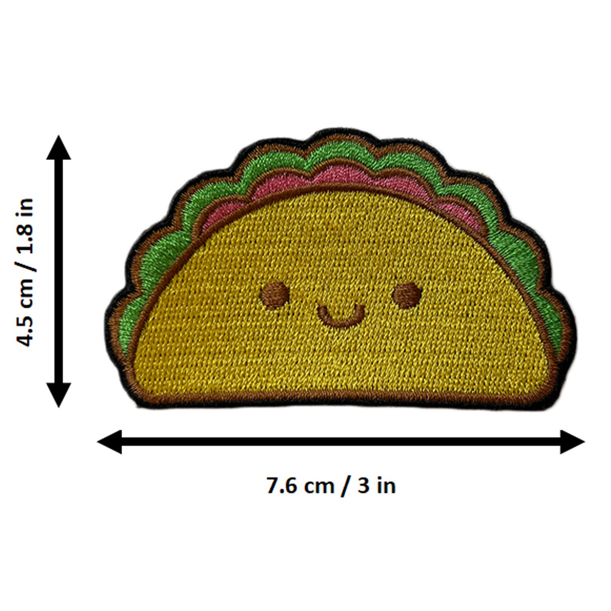 Taco morale patch measurements